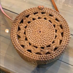 Rattan purse
